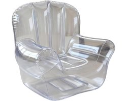 Thijox - Opblaasbare Stoel Voor Volwassenen | Comfortabele Opblaasbare Campingstoel Sofa, Verstevigde Transparante Meubels Voor Tuin, Zwembad, Balkon,