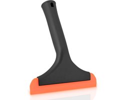 Thijox - Raamtrekker Auto Siliconen 15 cm, Ruittrekker voor Auto, Douchetrekker Klein, Trekker voor Autoruiten, Badkamer, Keuken, Spiegel, Oranje