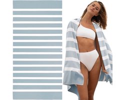 Thijox - SummerSand Microvezel Strandhanddoek XL 200x100 cm - Zandvrij Sneldrogend Strandlaken - Lichtgewicht Zwemhanddoek - Gerecycled Materiaal - Cl