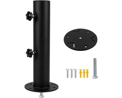 Thijox - Universele Parapluhouder Roestvrij Staal - Stenen Parasol Buis voor Buiten - Graniet Paraplu Standaard - Staande Buis voor Tuin, Tafel en Cam