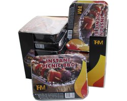 THM Instant BBQ - Wegwerp barbecue -12 stuks - Grill oppervlak 27 x 22 cm