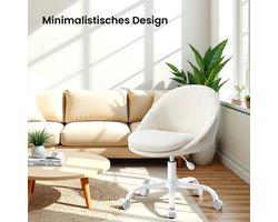 Thuisbureaustoel, fleece make-upstoel, bureaustoel