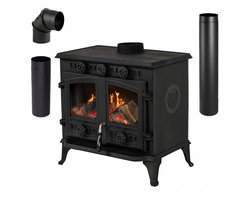 THUNDER ATAR - Vrijstaande houtkachel - 9,8 kW - Gietijzer - Ecodesign