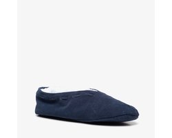 Thu!s leren heren Spaanse sloffen blauw - Maat 42 - Pantoffels - Echt leer