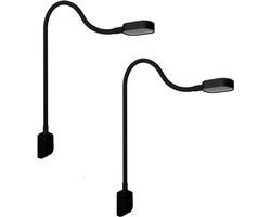 Thuys - Bedlampjes Hoofdbord - Dubbele Leeslampjes - Bedlamp Slaapkamer Volwassenen - Zwart