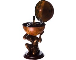 Thuys – Globebar – Wereldbol Bar – Whiskey Set – Bijzettafel – Authentiek – Stijlvol Design – Bruin
