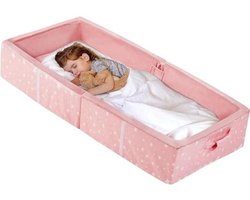 Thuys – Grondbed – Huisbed – Met Lattenboden – Opvouwbaar – 2 in 1 Design – Extra Safe – Veilige Materialen – Roze