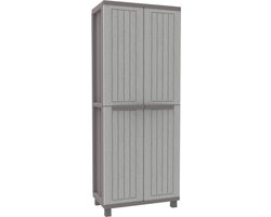Thuys – Luxe Tuinkast – Voor Buiten – Tuinkist – Tuinberging – Kunststof – 68x38170 cm – XL Design – Praktisch & Ruim – Grijs