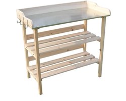 Thuys - Oppottafel - Tuinwerktafel - Tuinwerkbank - Bruin