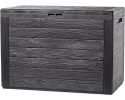 Thuys - Tuinkast - Tuinkist - Tuinkasten voor Buiten - Tuinberging - Kunststof - 80x50x20cm - Grijs