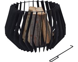Thuys – Vuurkorf Met Vonkenscherm – Voor Buiten – 60cm x 60cm x 40cm
