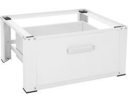 Thuys – Wasmachine Verhoger – Met Lade – Sokkel Met Laadcapaciteit tot 150 KG – Kast – Ombouw – 63 x 54 cm – Wit
