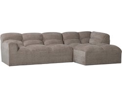 TIBAS CHAISE LONGUE RECHTS GEWEVEN STOF ZAND