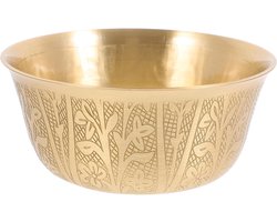 Tibetaanse Boeddhistische Rijstkom voor Altar en Meditatie - Koper en Messing Offerkom voor Sacrifices en Decoratie