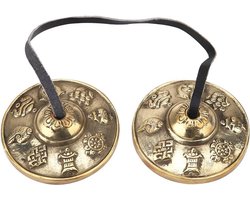 Tibetaanse Klok - Boeddhistische Klank - Meditatie Klank - Zuiver Resonant Geluid - 180 gram - Messing