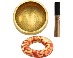 Tibetaanse klokken - Handgemaakte klankschaal - Meditatie en ontspanning - Zuivere klanken - 95 cm - Messing