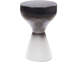 TIBITO - Bijzettafel - Zwart/Wit - Ijzer
