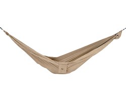 Ticket To The Moon - Hangmat - Home Hammock Natural Beige (320 × 230 cm. premium fabric with 10kN Carabiners. Ropes & Hammock Sleeves)