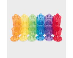 tickit® Transparante gekleurde potjes