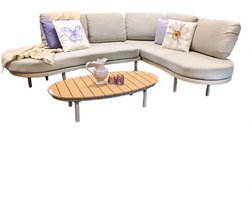 Tierra Outdoor Fumanu Hoek Loungeset - Champagne