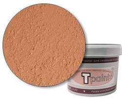 Tierrafino Tpaint - Leem Structuurverf - Wandverf binnen - Plafondverf - 100% Natuurlijk - Djenne Rood - 6kg