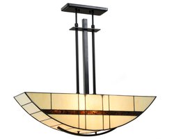 Tiffany Hanglamp Geometric - Art Deco Trade