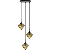 Tiffany Kroonluchter Aiko Yellow 3 - Art Deco Trade