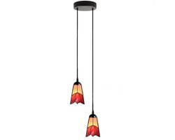 Tiffany Kroonluchter Fleur de Vanneau Kievitsbloem 2 - Art Deco Trade
