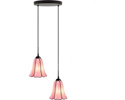 Tiffany Kroonluchter Liseron Pink 2 - Art Deco Trade