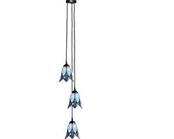 Tiffany Kroonluchter Lovely Flower Purple 3 - Art Deco Trade