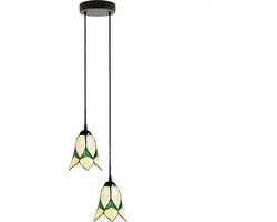 Tiffany Kroonluchter Lovely Flower Yellow 2 - Art Deco Trade