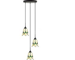 Tiffany Kroonluchter Lovely Flower Yellow 3 - Art Deco Trade