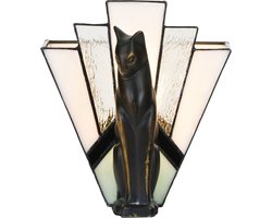 Tiffany lamp/sculptuur Art Deco Kat - Art Deco Trade
