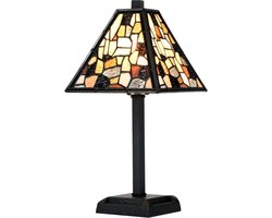 Tiffany Mini Tafellamp Fallingwater - Art Deco Trade