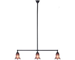 Tiffany T-lamp 3 lichts Gentian Purple - Art Deco Trade