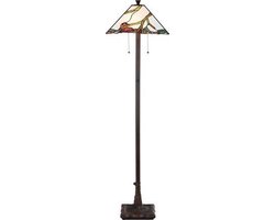Tiffany Vloerlamp Exotic Maple - Art Deco Trade