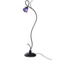 Tiffany Vloerlamp Lovely ''Blue Lotus'' - Art Deco Trade