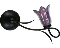 Tiffany Wandlamp / Plafonnière Lovely Gentian Purple - Art Deco Trade
