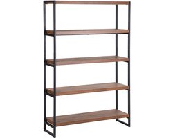TIFTON - Boekenkast - Donkere houtkleur - MDF