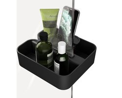 Tiger 2-Store - Douchemand voor douchewand - Zonder boren - Zwart