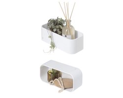 Tiger 2-Store - Wandrek - Doucherek 25 cm - Zonder boren - Boren of lijmen - Wit