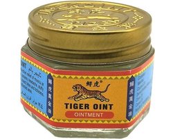 Tiger Balm - Tijgerbalsem  Wit -  Geen vlekken door de balsem - Pijn verlichtende zalf - vermoeiende spieren - stijve spieren - verkoudheid - hoofdpijn - massage - insectenbeten - gewrichtspijn