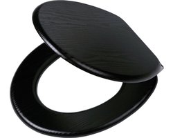 Tiger Blackwash - WC Bril - softclose - MDF - Zwart