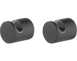 Tiger Bold - Handdoekhaken klein - ø 1,9 cm - 2 stuks - Zwart