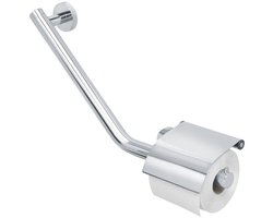 Tiger Boston - Comfort & Safety - Handgreep - Wandbeugel met wc rolhouder met klep - Links - RVS gepolijst