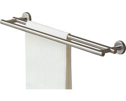 Tiger Boston - Handdoekrek - dubbel - Voor 2 handdoeken - 60 cm - RVS geborsteld