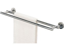 Tiger Boston - Handdoekrek dubbel - Zonder boren - Boren of lijmen - RVS gepolijst