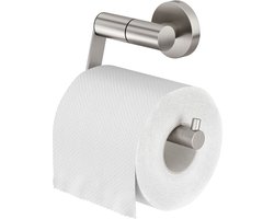 Tiger Boston - Wc rolhouder zonder klep - Toiletrolhouder - Zonder boren - Boren of lijmen - RVS geborsteld