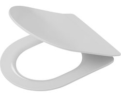 Tiger Carter - WC bril D-vorm - Topfixing - Softclose - Easy clean functie - Duroplast Wit