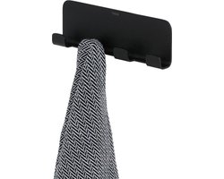 Tiger Colar - Handdoekhaak multi - Zonder te boren - Zelfklevend 3M tape - Zwart